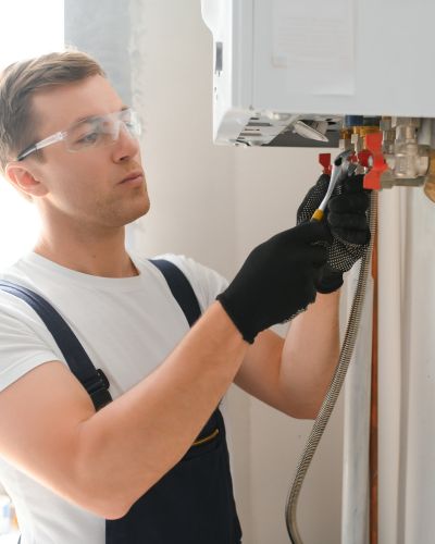 Tankless commercial water heater plumbing services in Los Angeles, offering energy-efficient and space-saving solutions