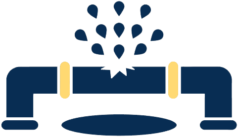 burst pipe icon